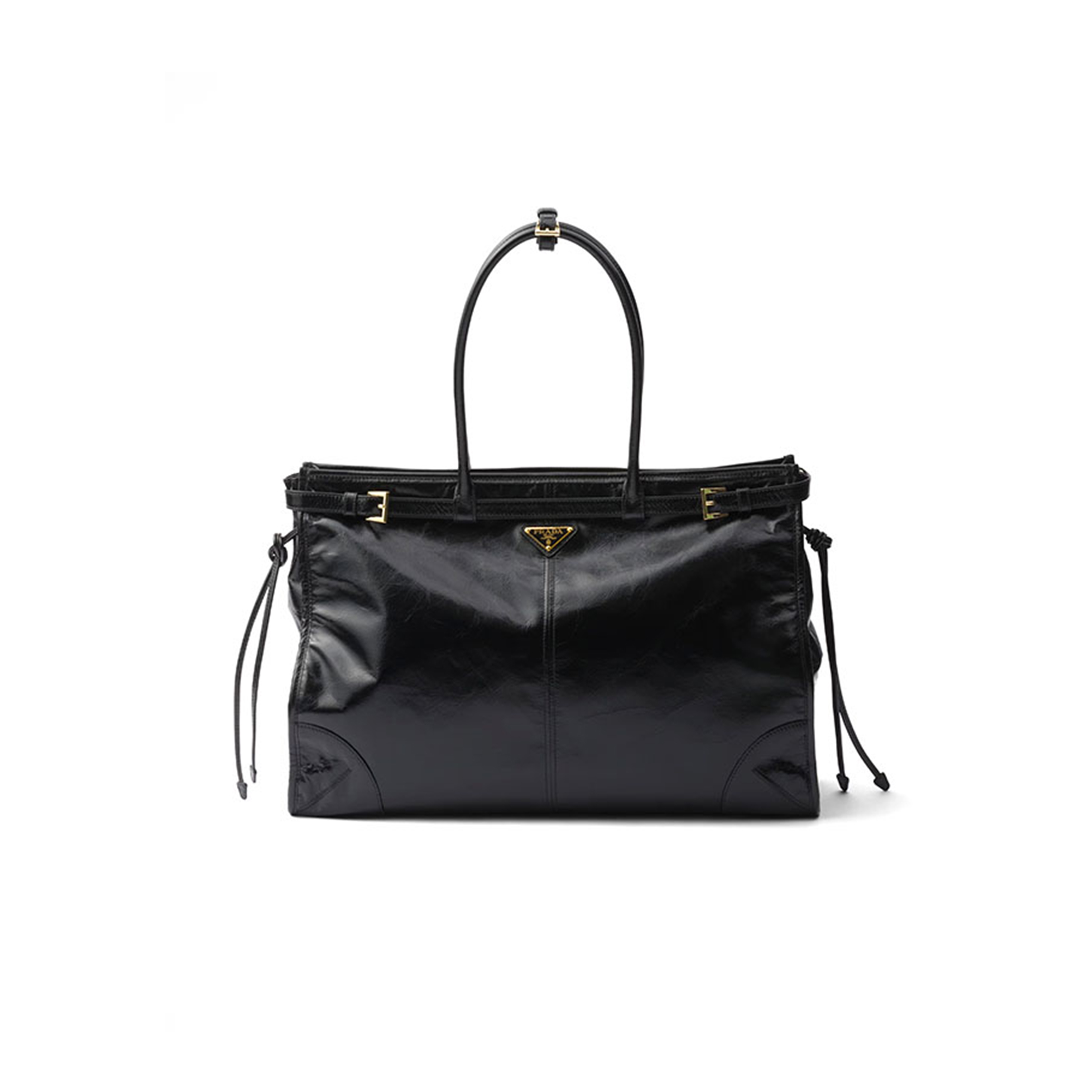 PRADA BONNIE EXTRA LARGE LEATHER HANDBAG 1BA439 (42*30*12cm)